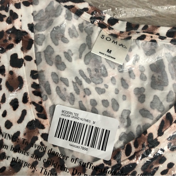 SOMA COOL NIGHTS Modern Sleep Tee- M - Picture 4 of 6